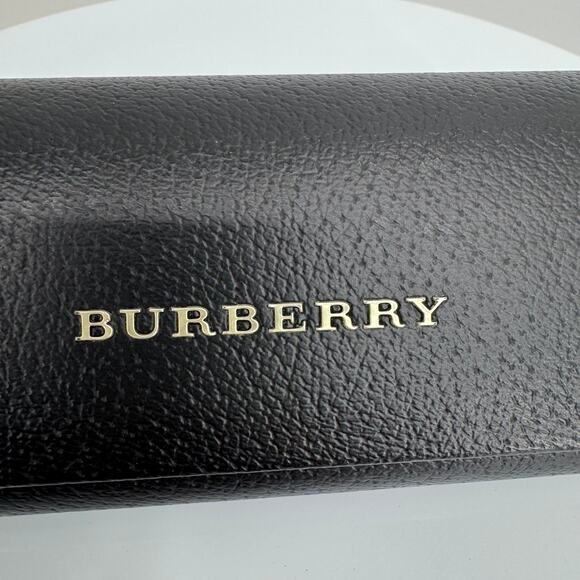 Burberry sunglasses eyeglasses hard shell case black leather main image 8